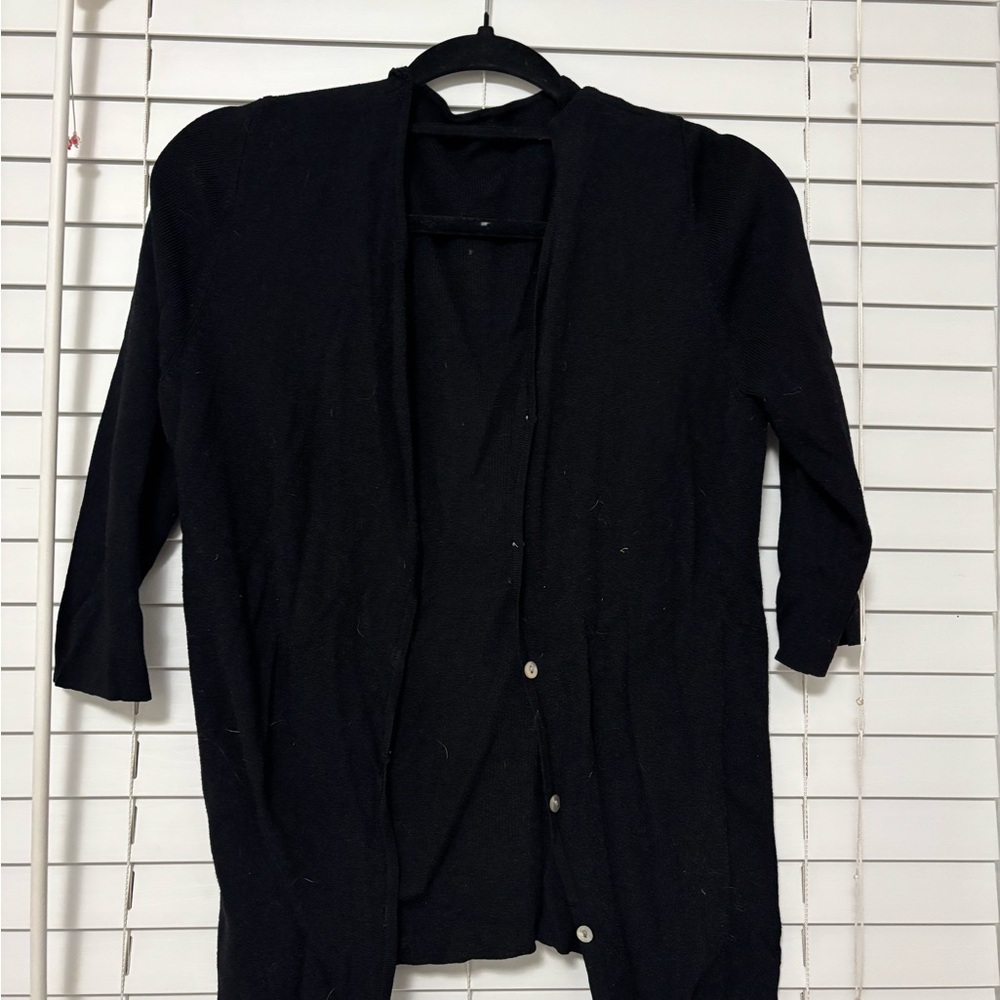 Black Cardigan Sweater